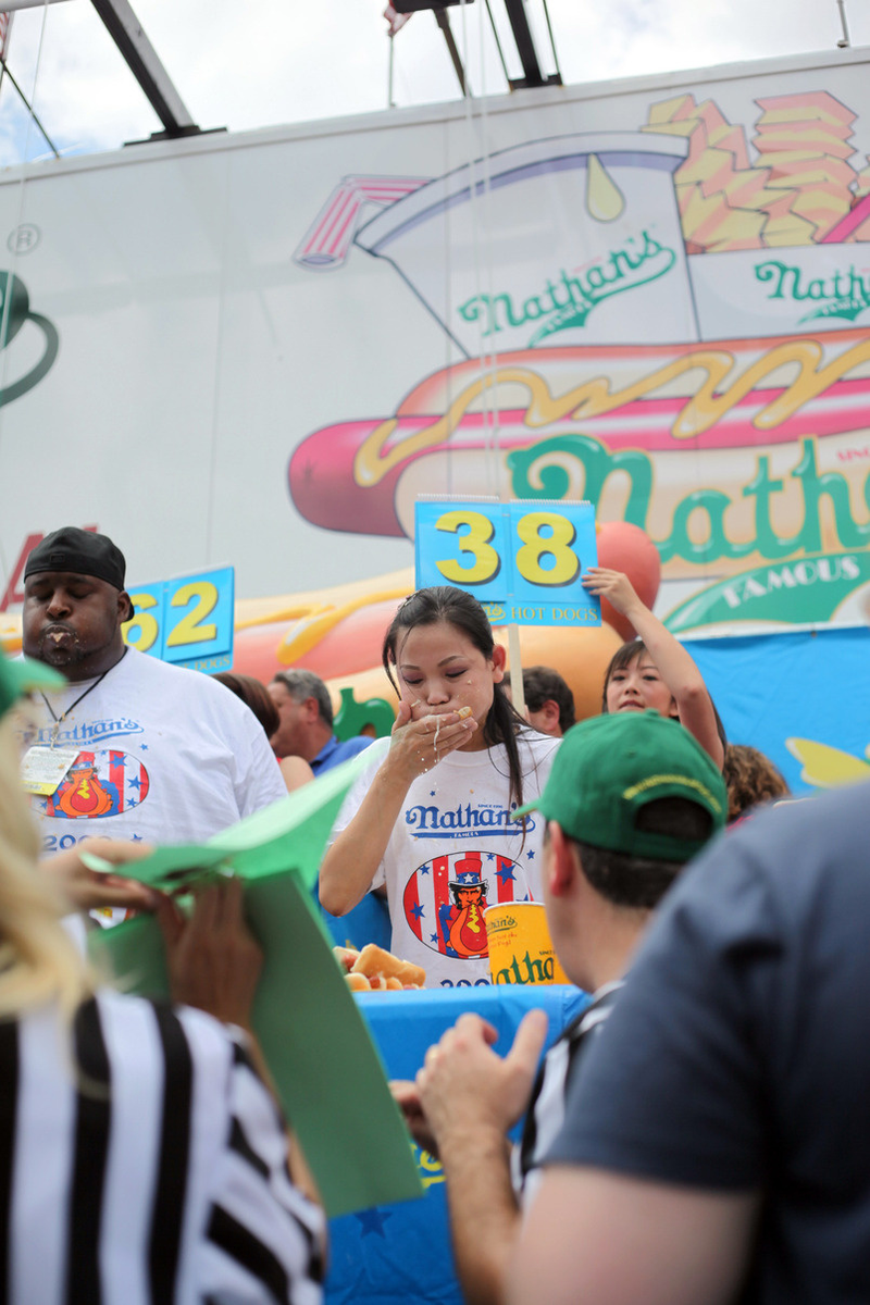 Illustration for article titled The Nathan's 4th of July Hot Dog Eating Contest Is America